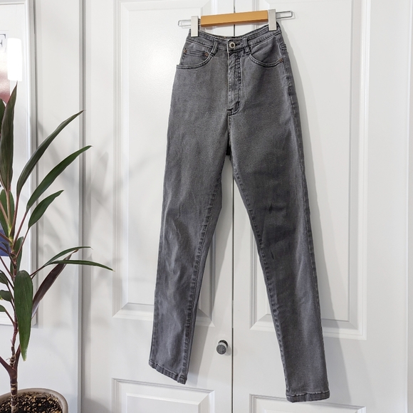 Et-boite Blue Way Company Japanese Grey High Waisted Grey Jeans XS - Picture 2 of 6